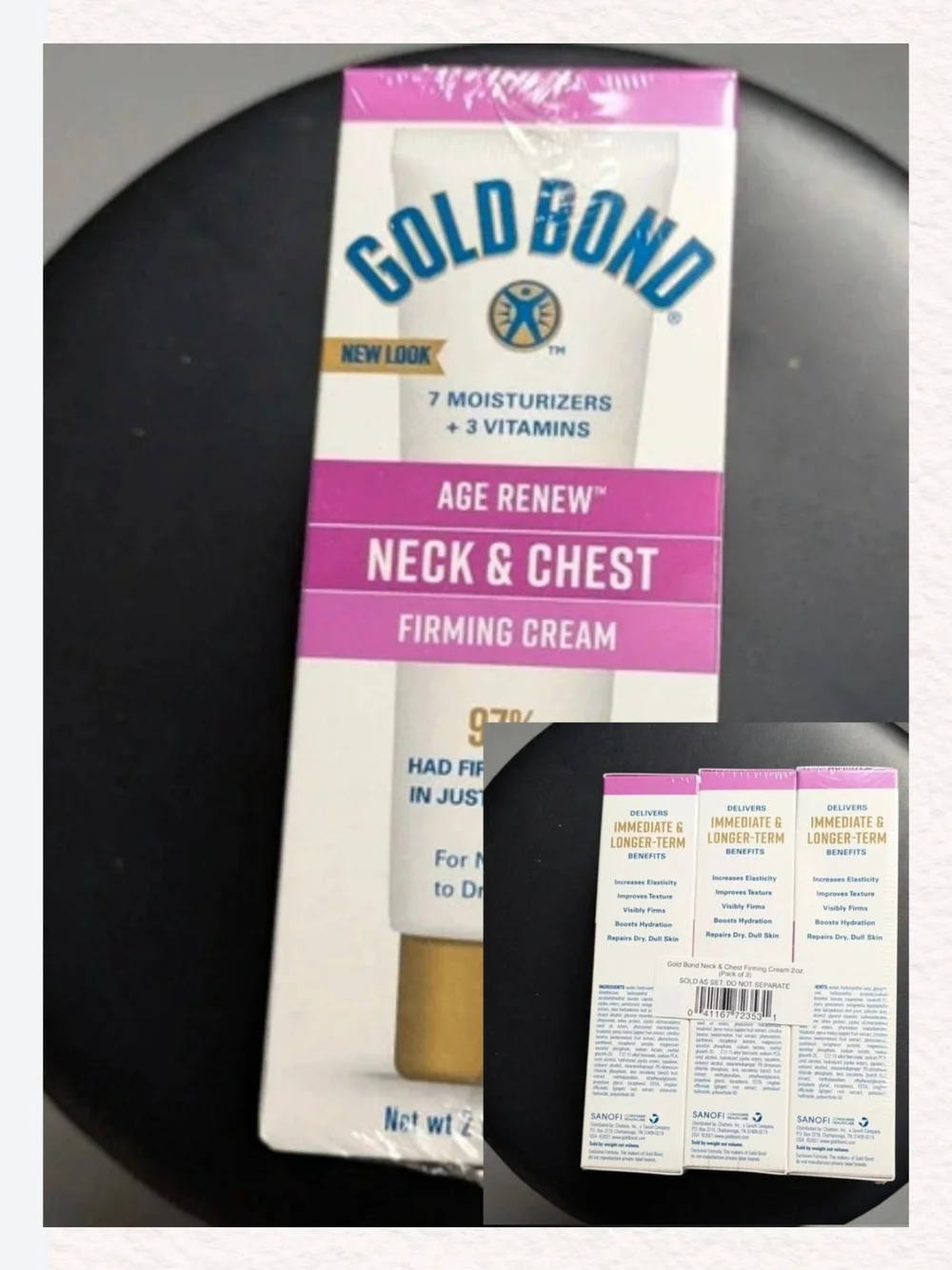 Gold Bond Age Renew Neck & Chest Firming Cream ~ 3 Pack
